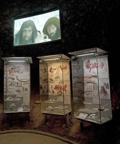Expozice, jeskyně Balcarka