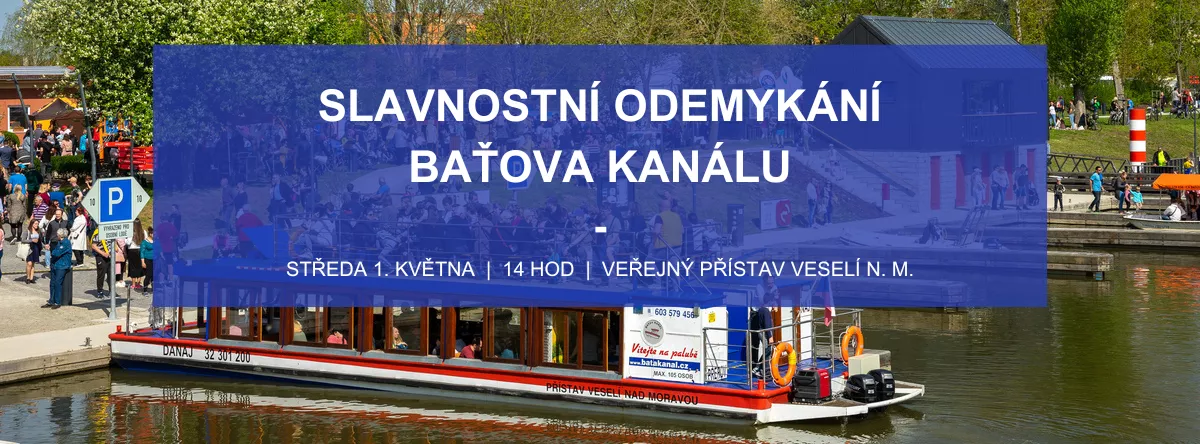 Slavnostní odemykání Baťova kanálu, autor: Baťův kanál, o. p. s.