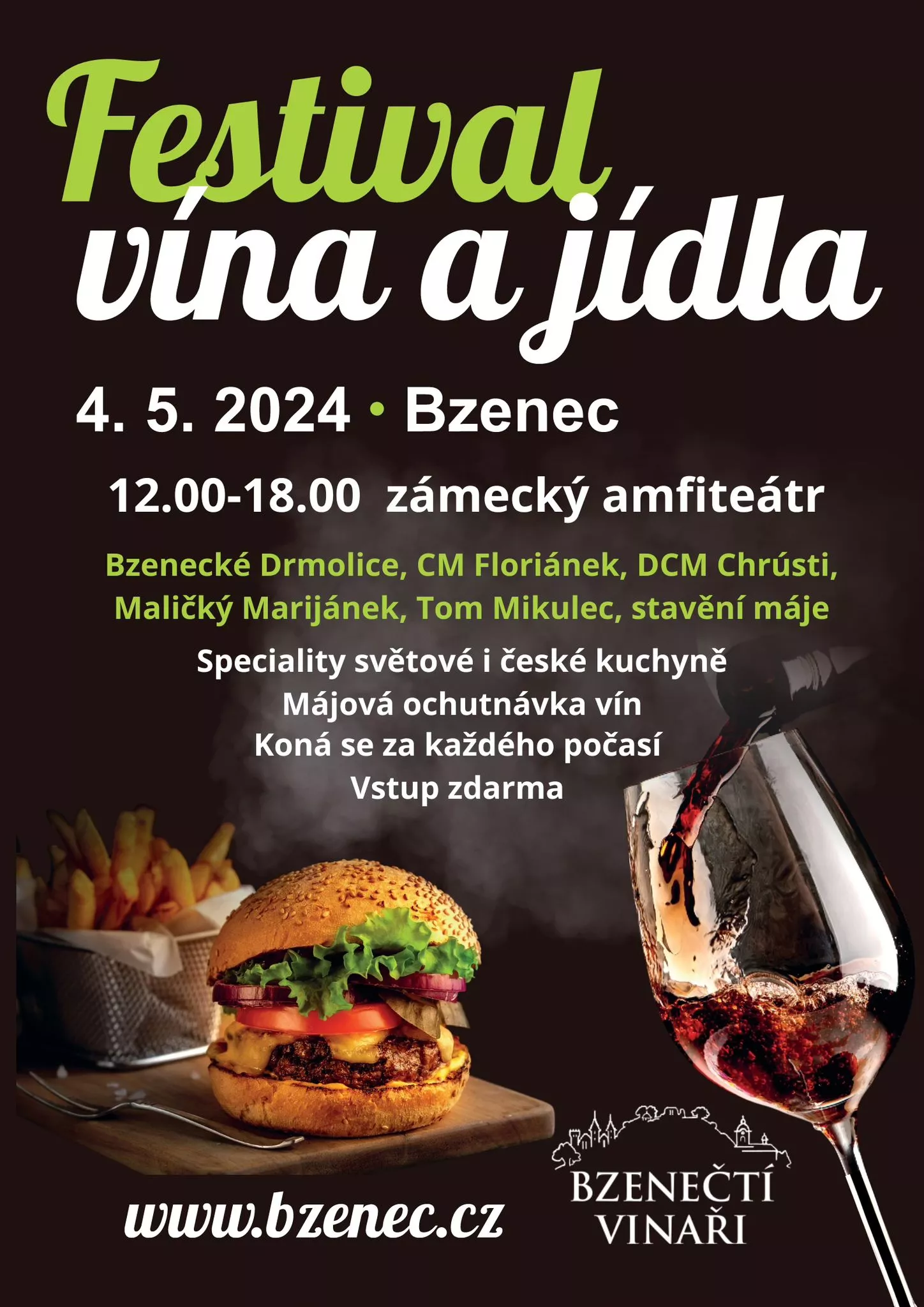 plakát_festival vína a jídla Bzenec