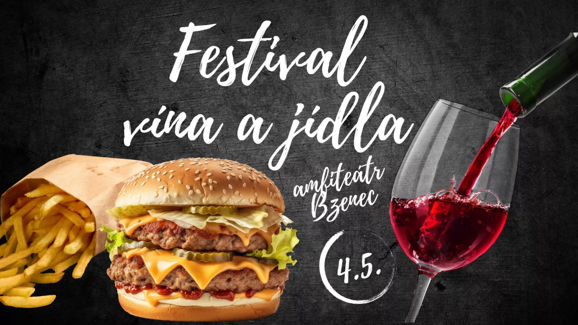 poutač_festival vína a jídla Bzenec
