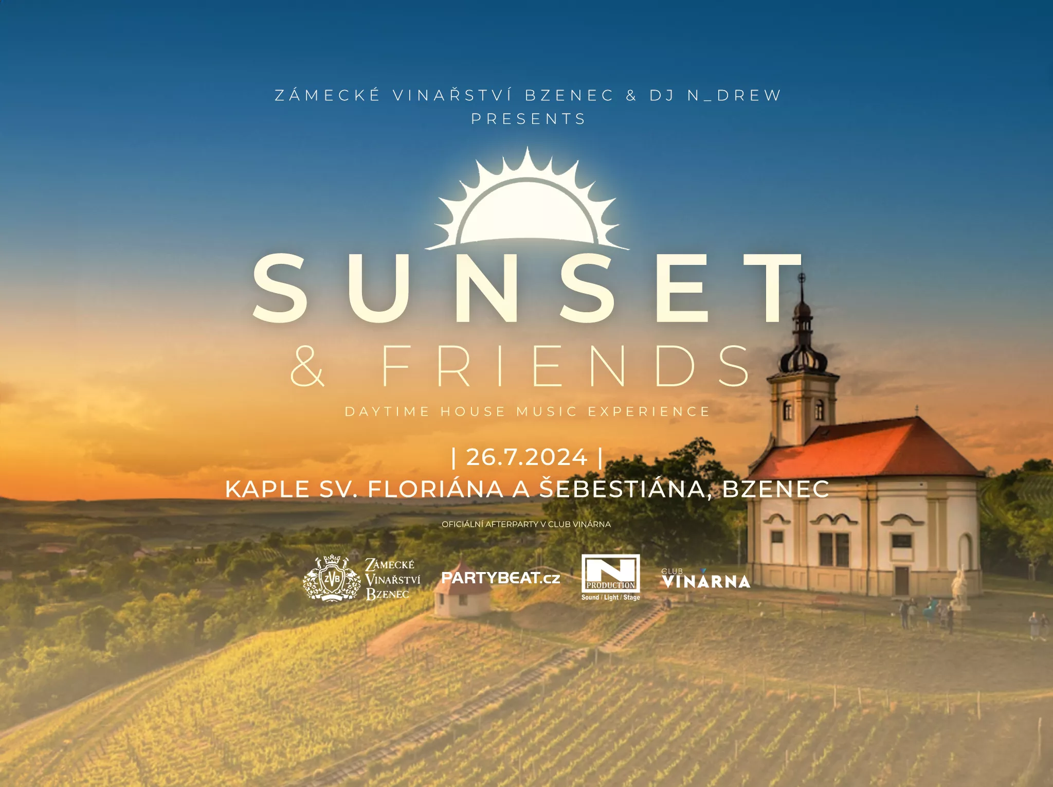 Sunset & Friends event Bzenec_plakát