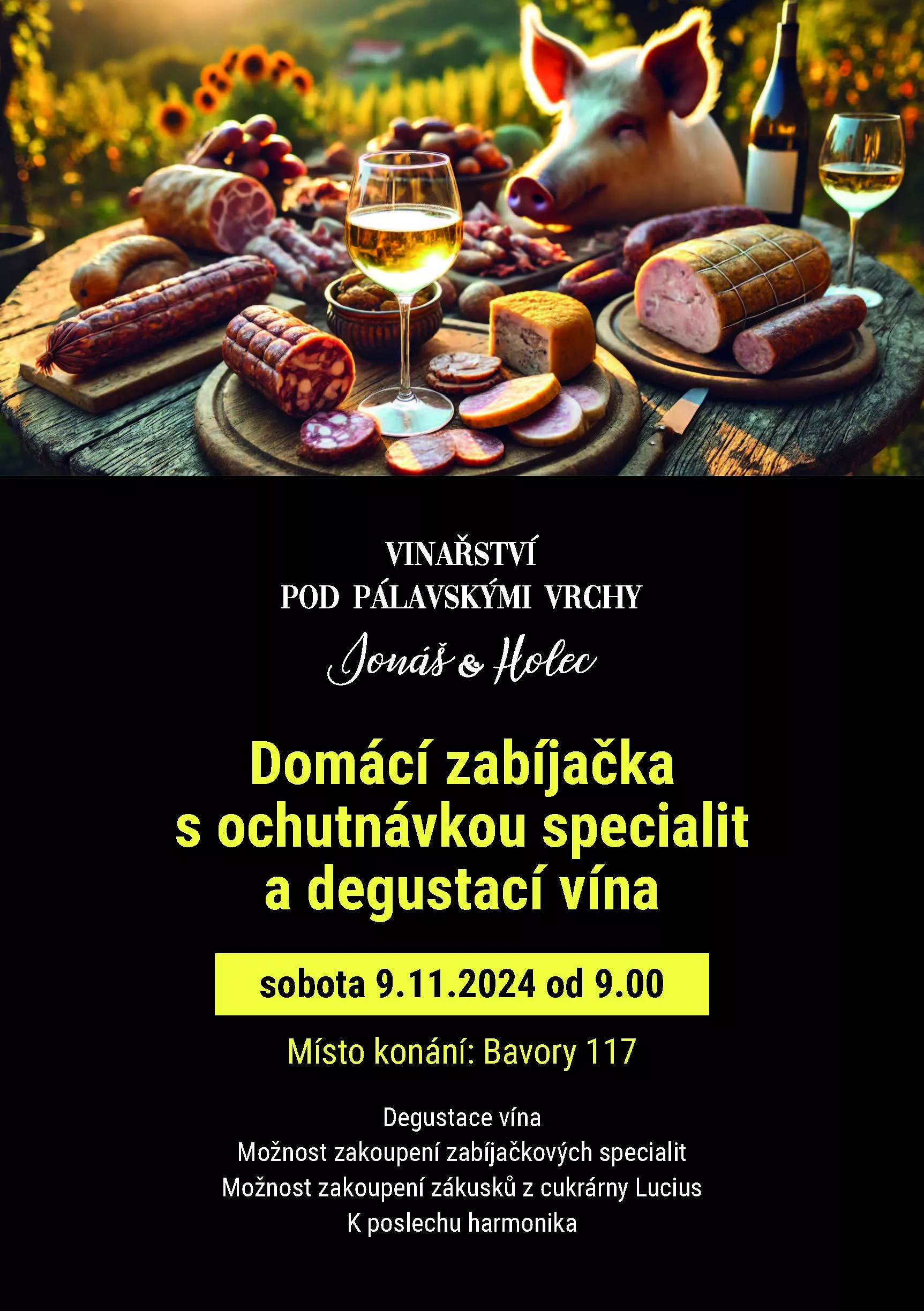 Domácí zabíjačka: Vinařství pod Pálavskými vrchy Jonáš & Holec