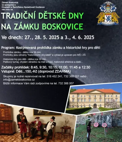 plakát, autor: zámek boskovice
