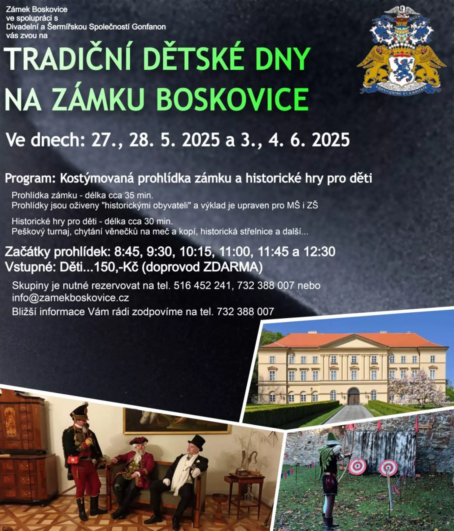 plakát, autor: zámek boskovice