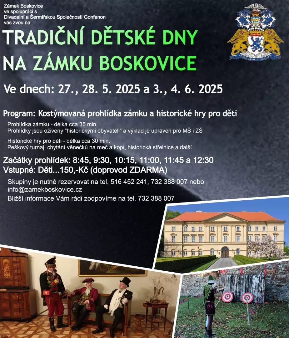 plakát, autor: zámek boskovice