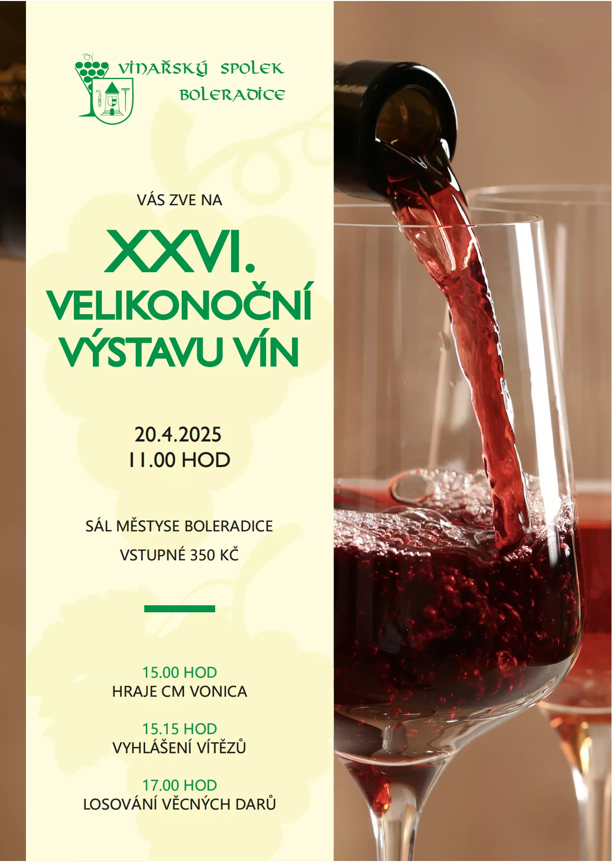 XXVI. velikonoční výstava vín Boleradice