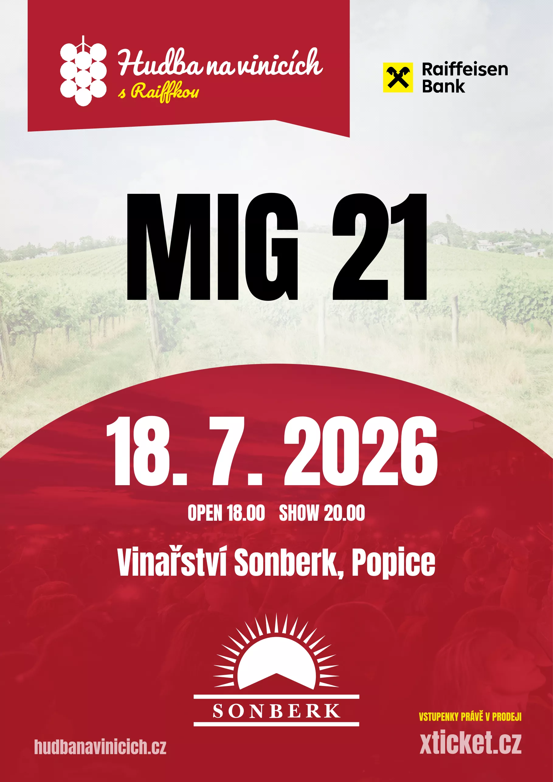 Hudba na vinicích: MIG 21 – Vinařství Sonberk