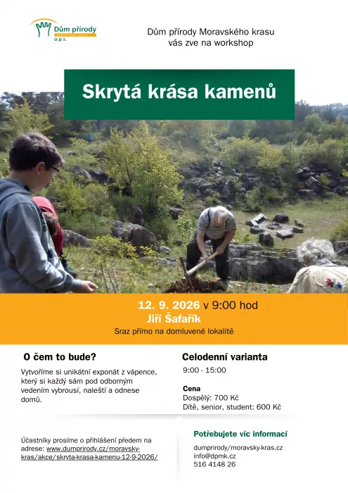 Skrytá krása kamenů - plakát, autor: DPMK